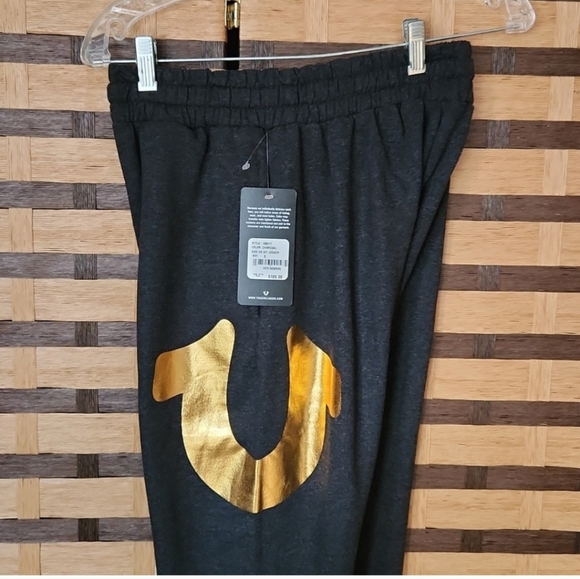 NWT!  HP!! 👍 True Religion joggers black - Picture 1 of 10